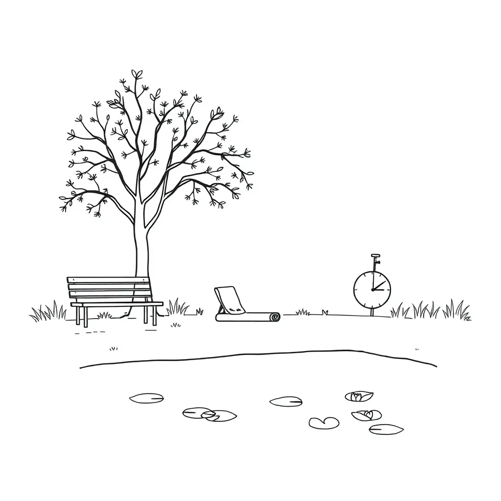 Person practicing stress management techniques