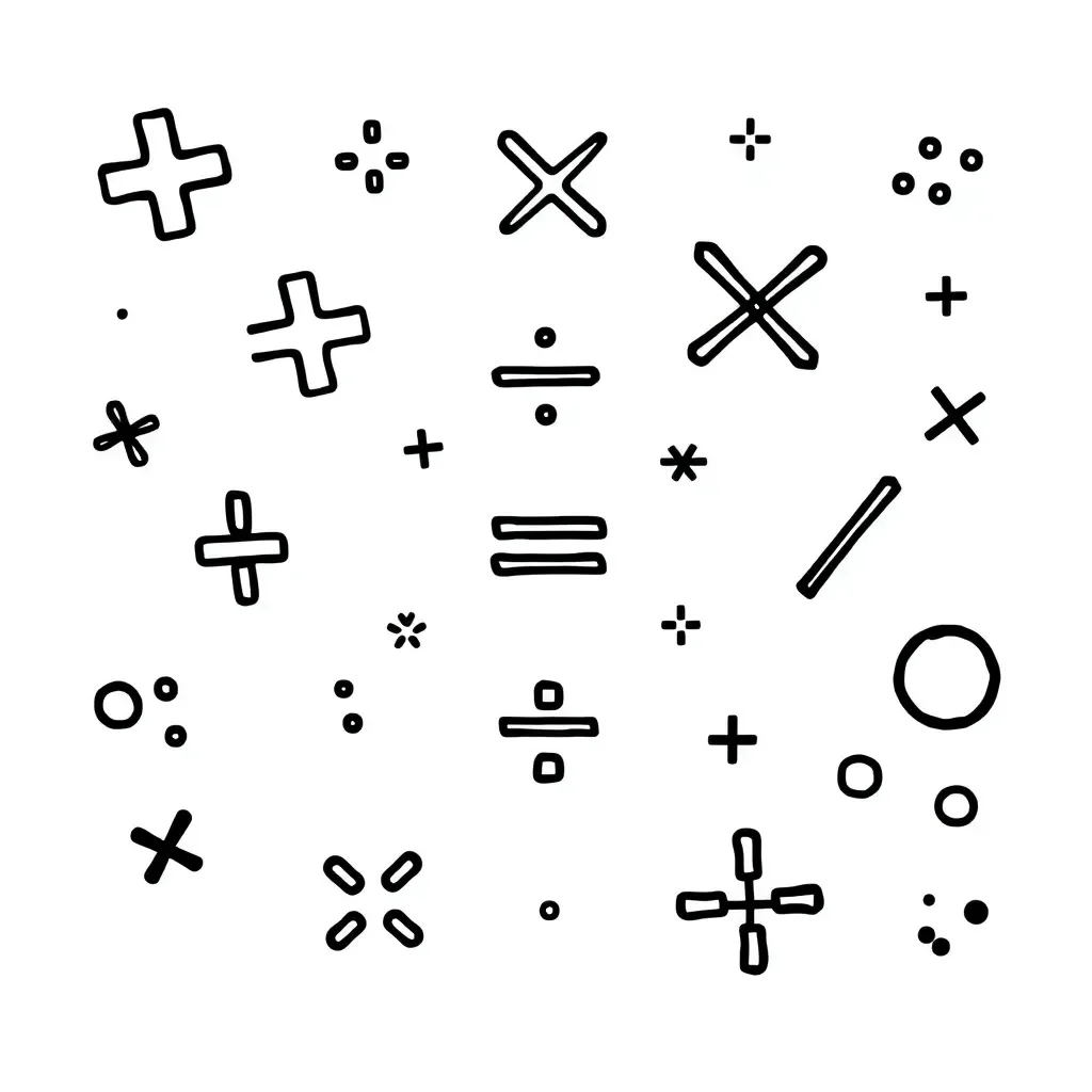 Calculator and mathematical symbols