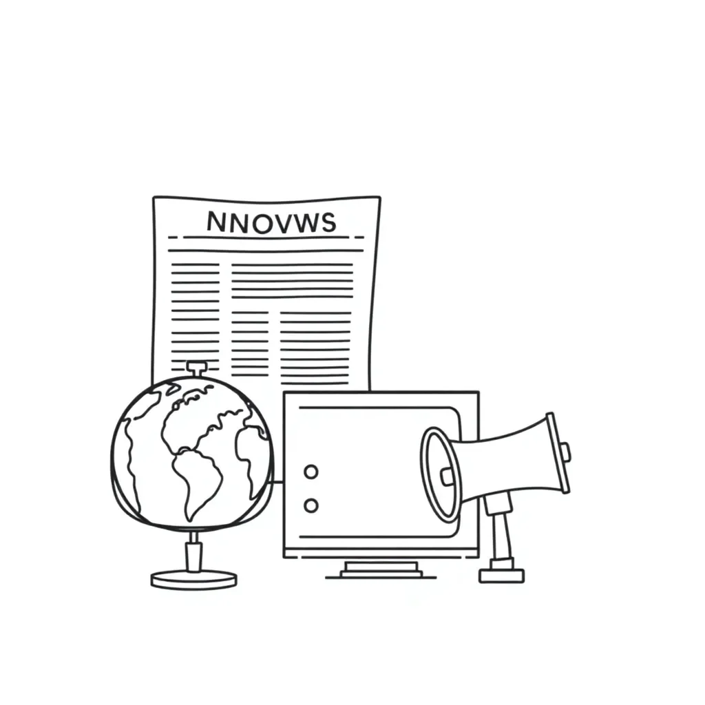 News article analysis illustration