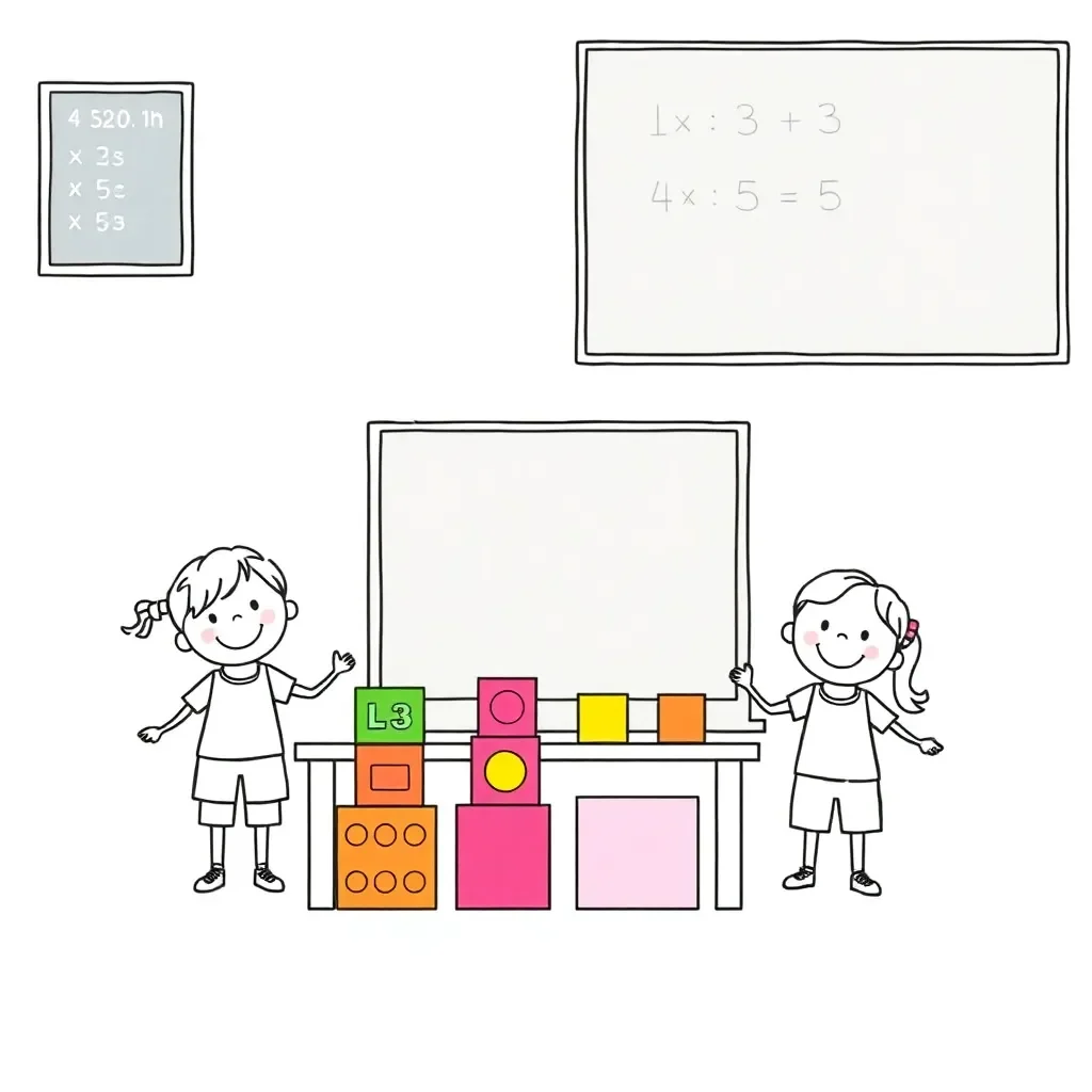Multiplication practice illustration