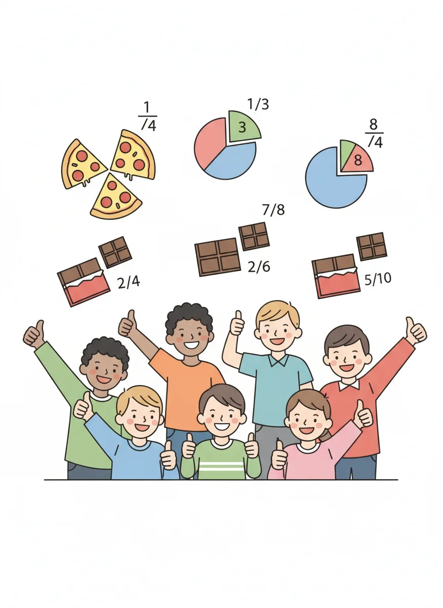 Great Job Learning Fractions!