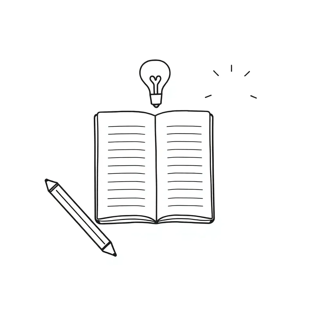 Student writing a paragraph