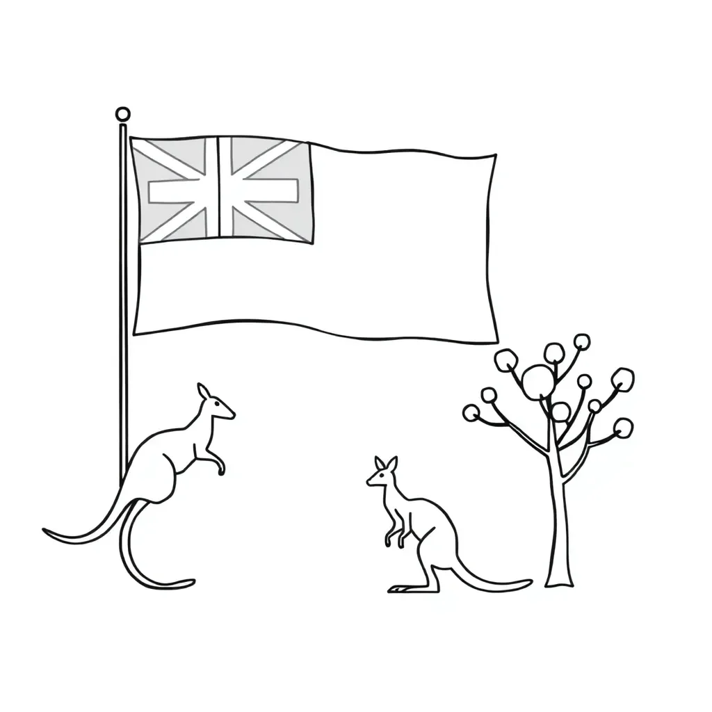 Australian Aboriginal flag and reconciliation symbol