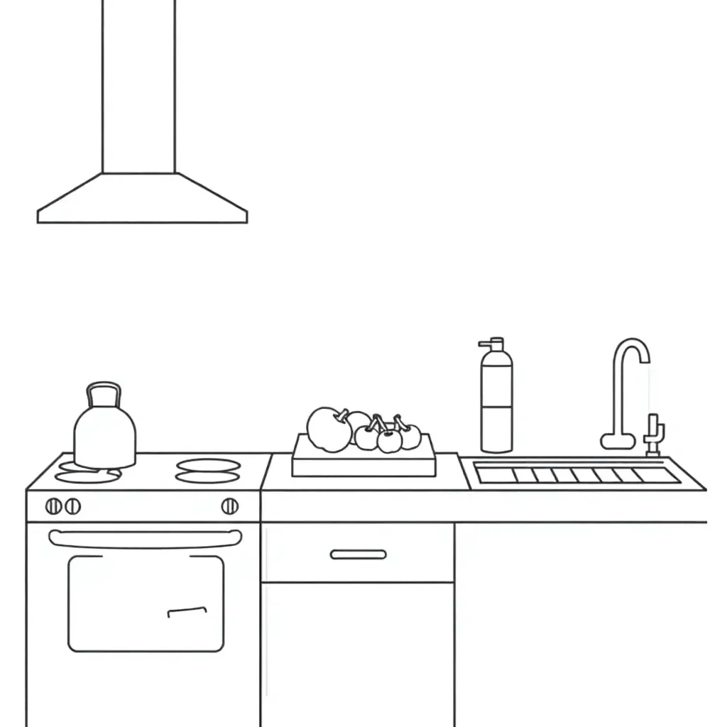 Kitchen safety inspector with clipboard