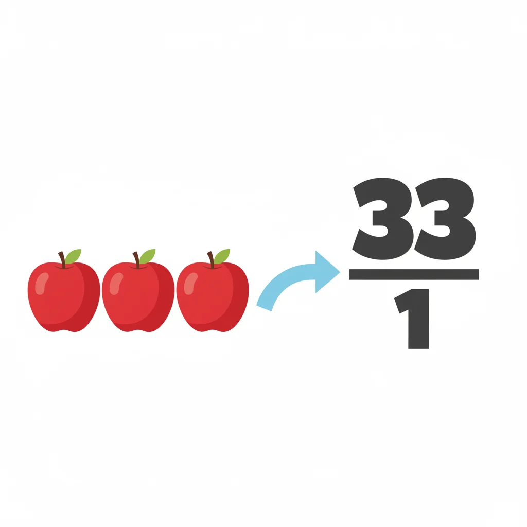 Whole Numbers as Fractions