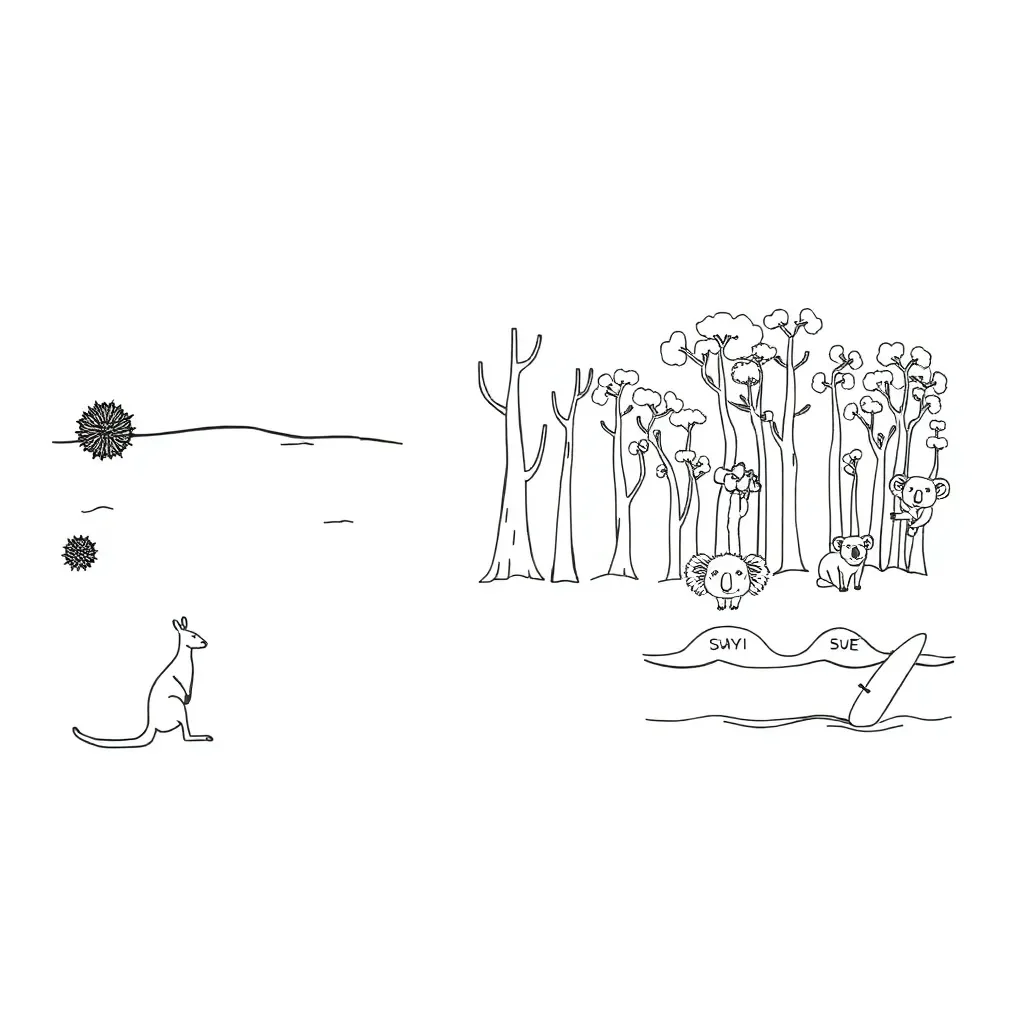 Different biomes illustration