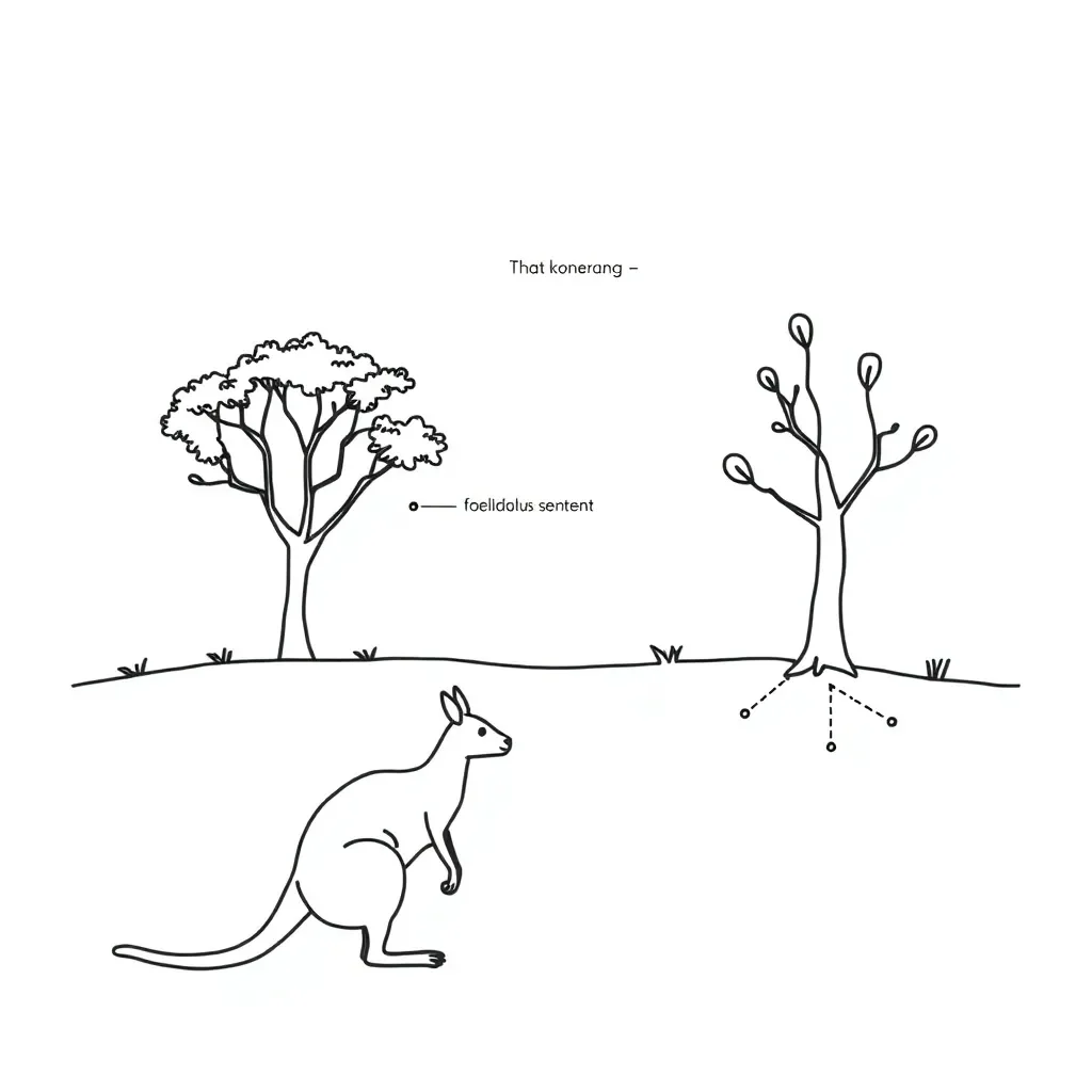 Grammar and sentence structure illustration