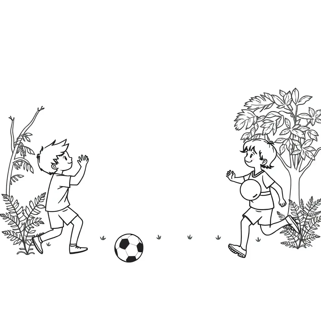 Students playing with large balls
