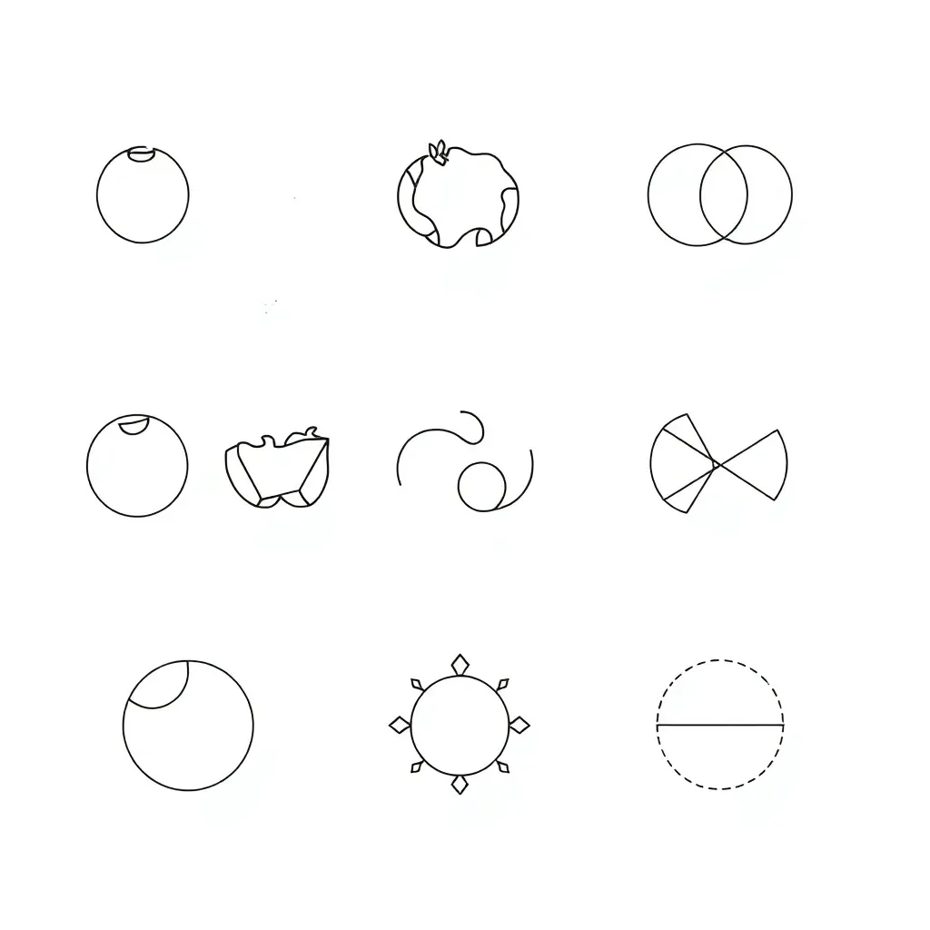 Set theory diagram with overlapping circles