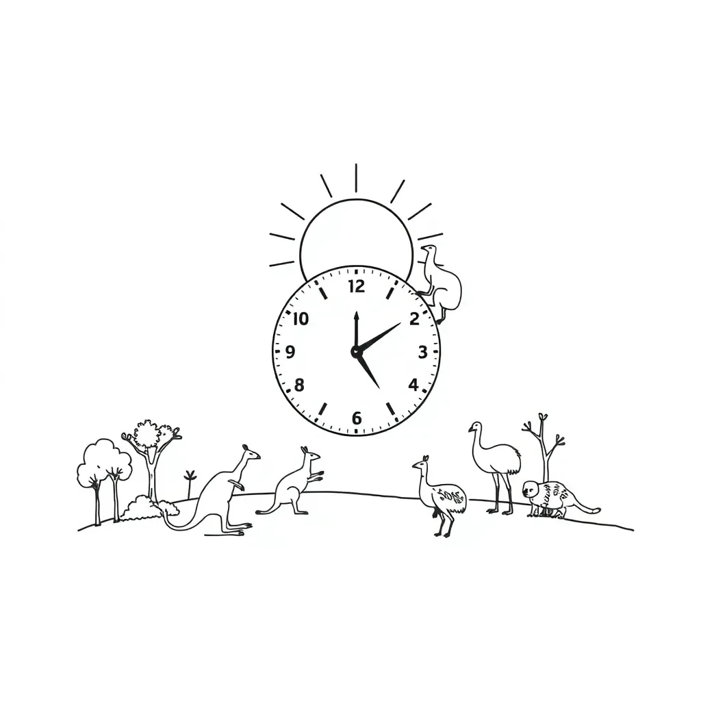 Clock and time illustration