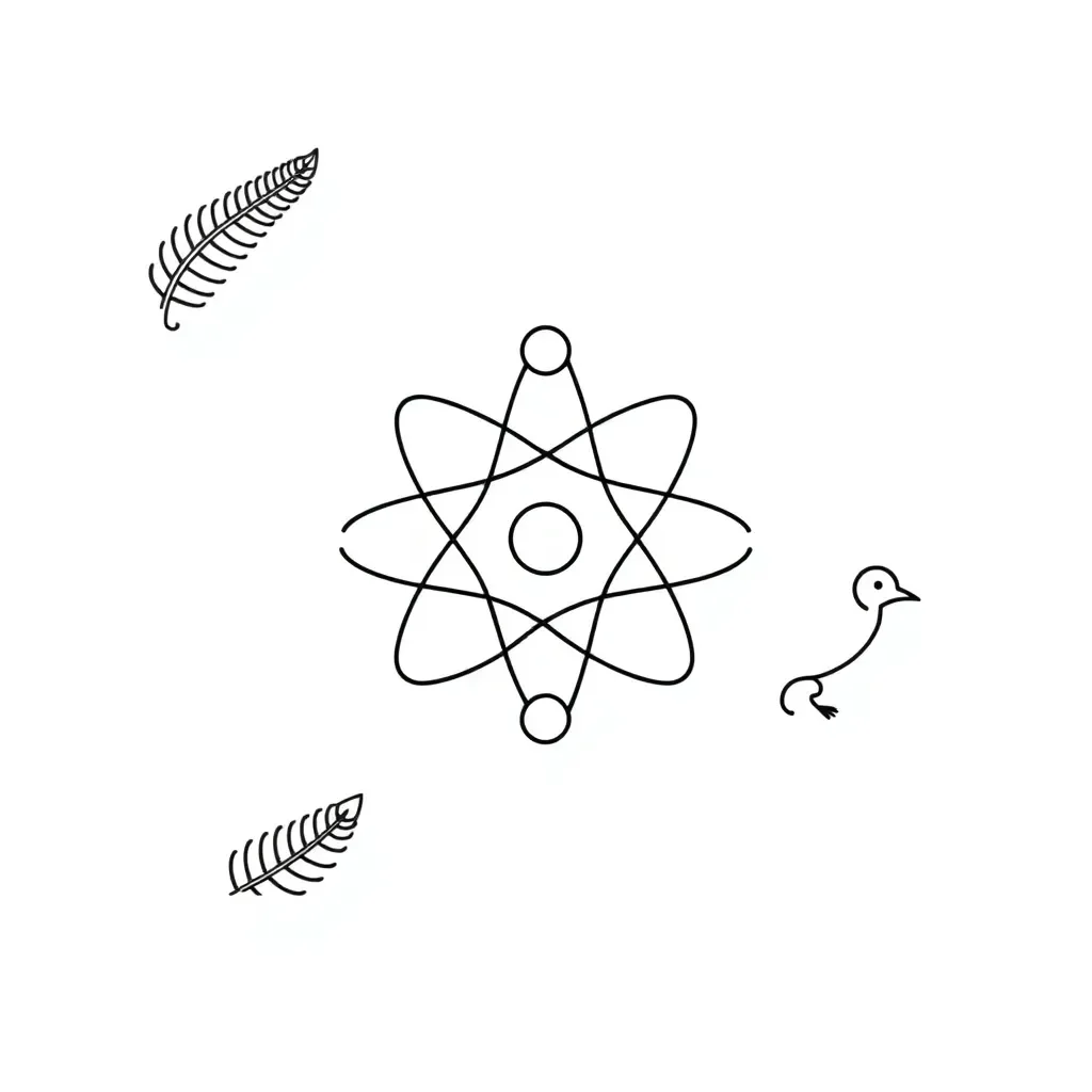 Atom diagram illustration