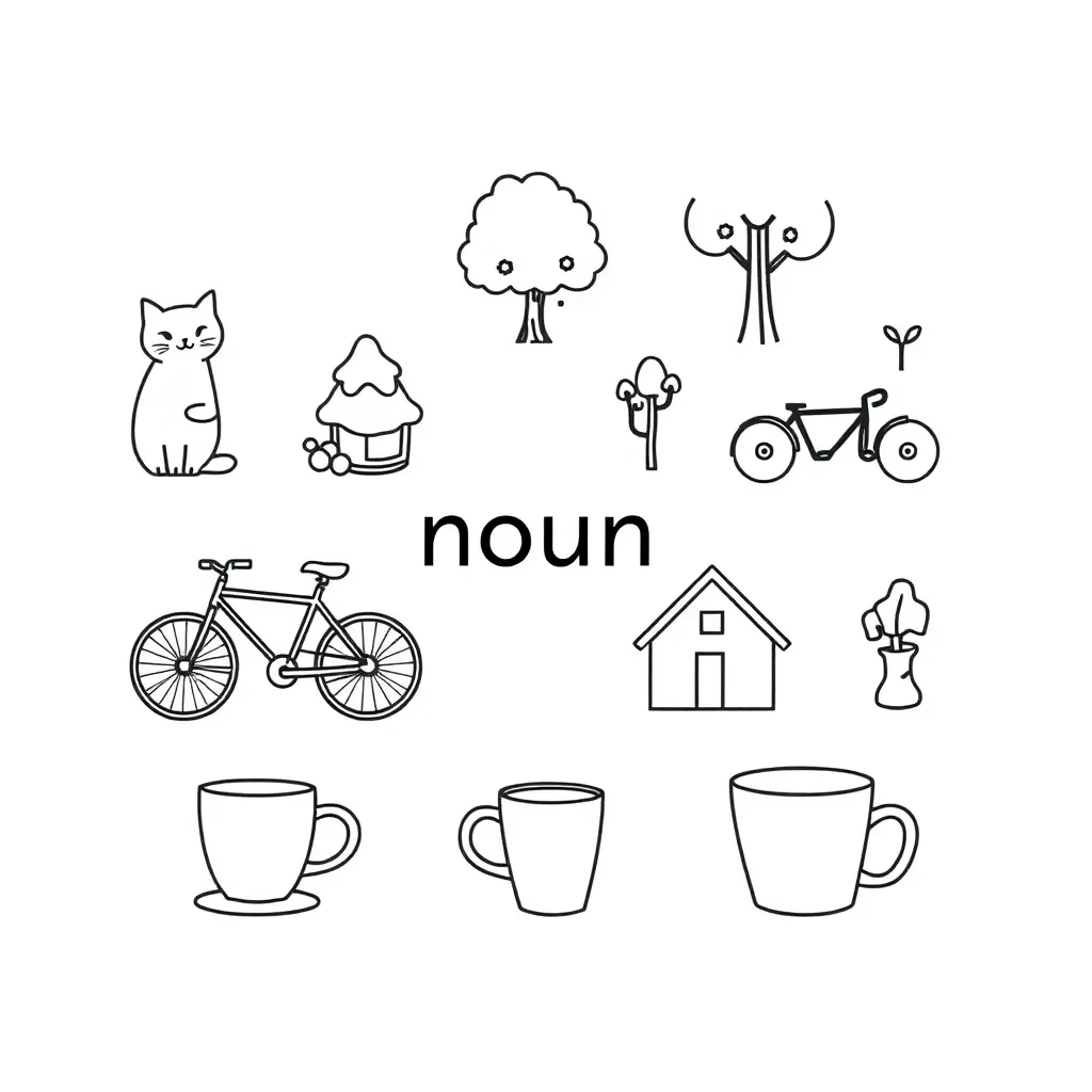 Grammar worksheet illustration