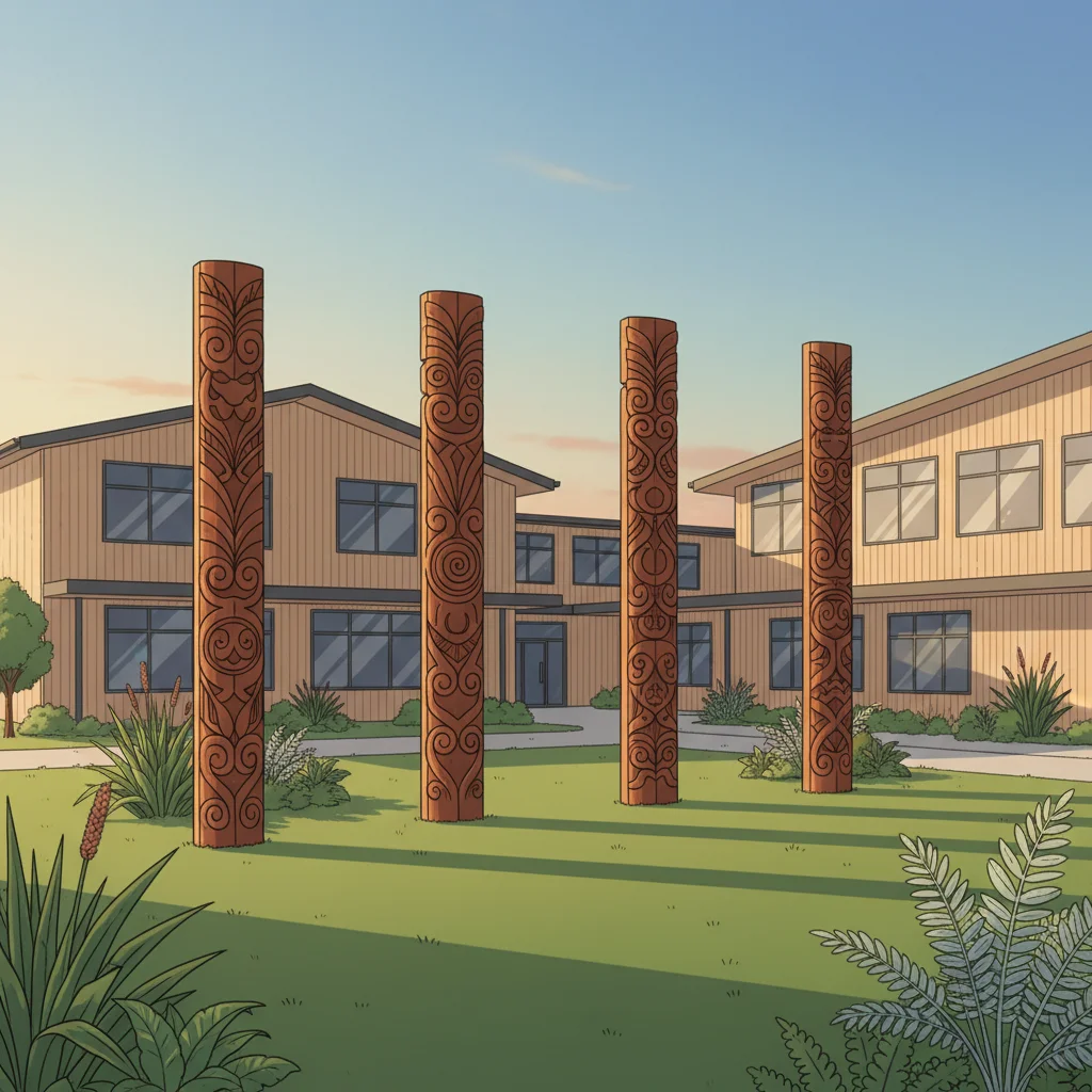 Spotswood College's Pou: Our Values