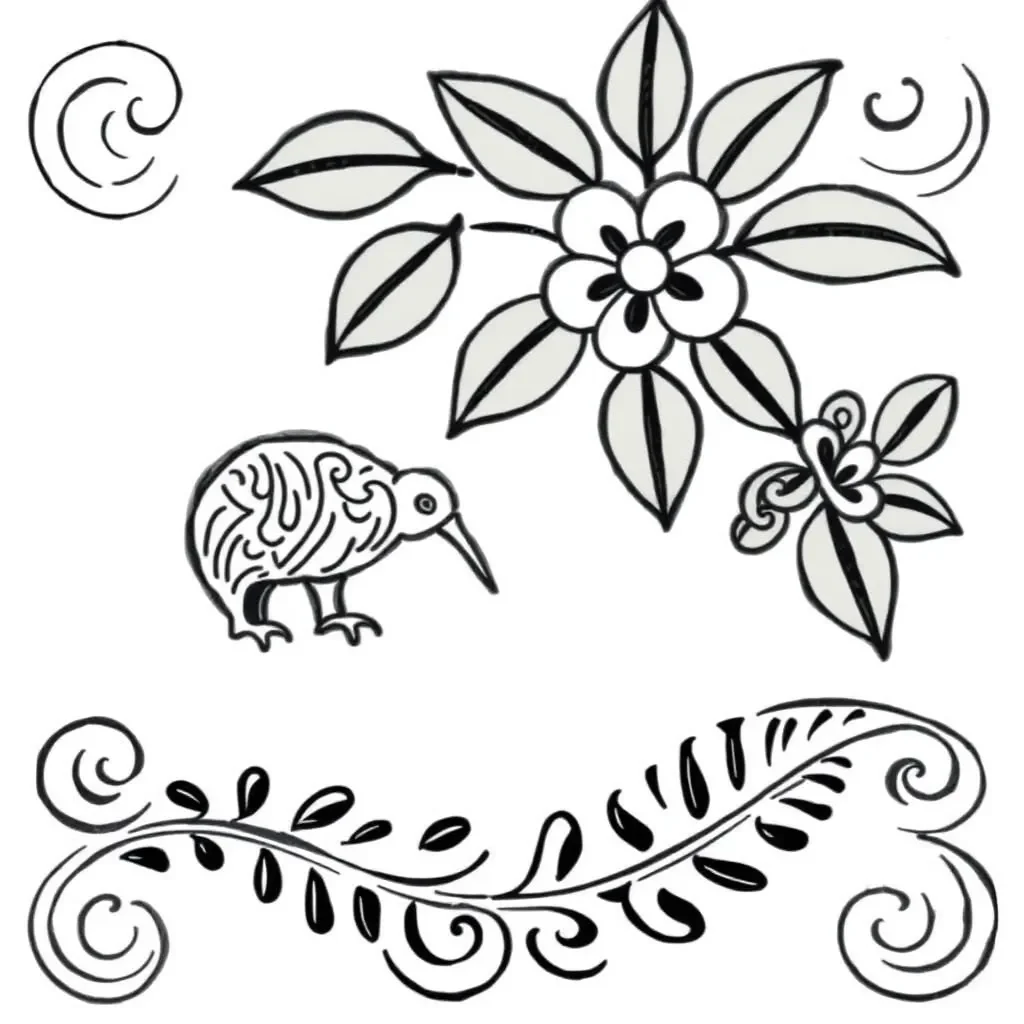Quill pen and inkwell illustration