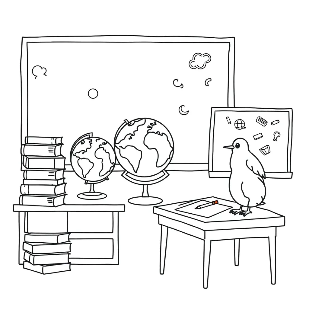 Matilda reading a book