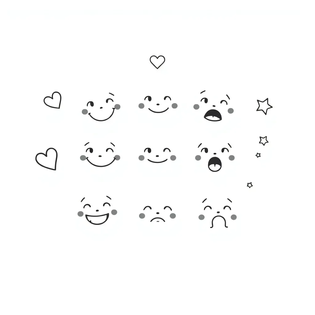 Māori emotions vocabulary illustration