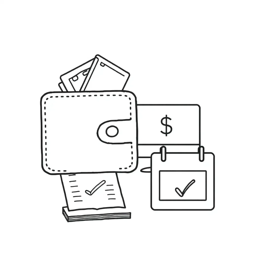 Person paying bills on computer