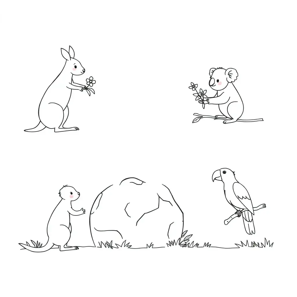 Five senses illustration showing eyes, ears, nose, mouth and hands