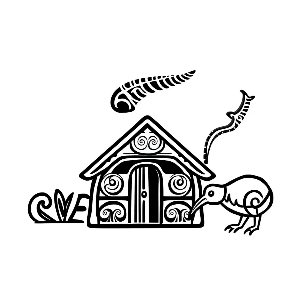 Māori leadership symbols and chanting illustration
