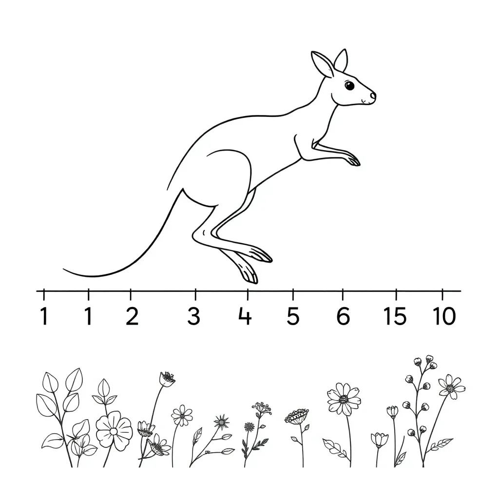 Place value blocks and numbers illustration