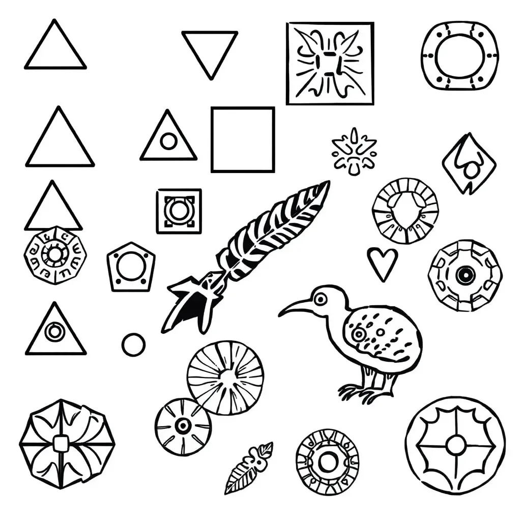 Various polygon shapes illustration