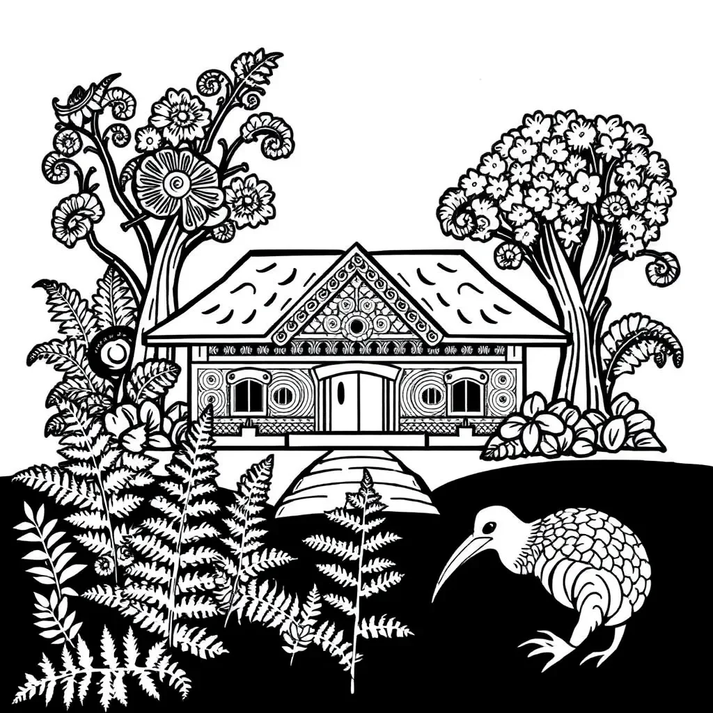 Swimming and water conservation illustration