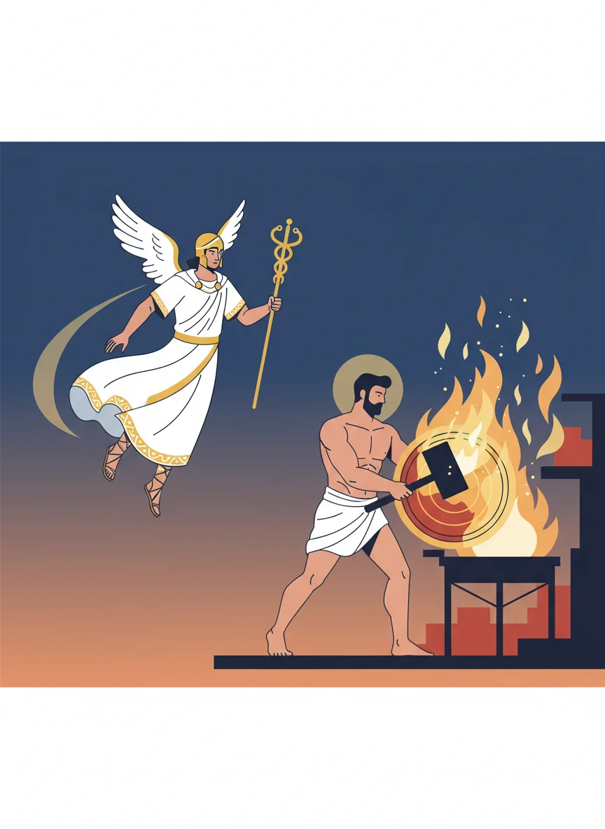 Mercury & Vulcan - Divine Messengers and Craftsmen