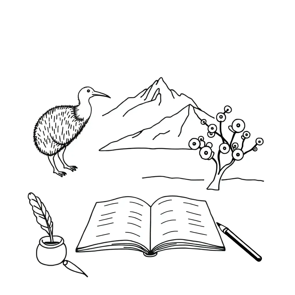 Literary elements illustration