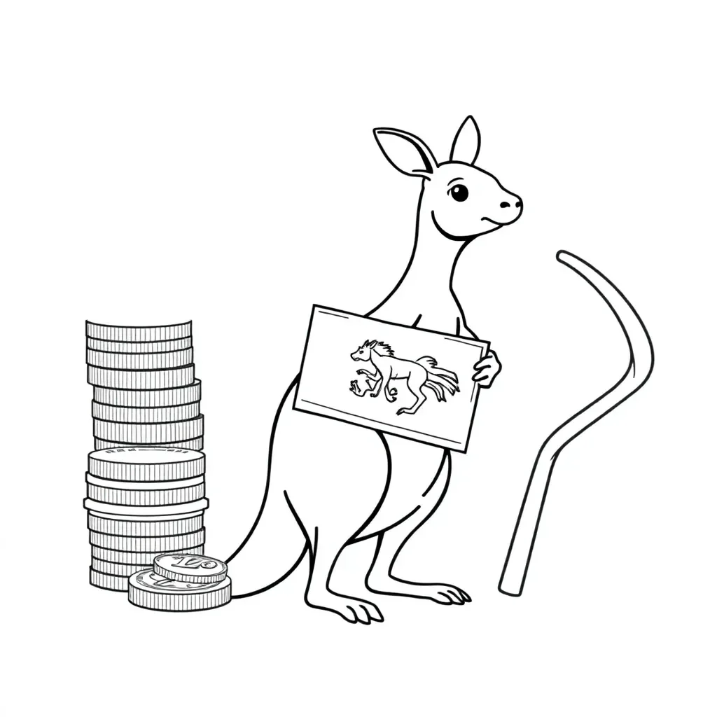 Australian currency illustration