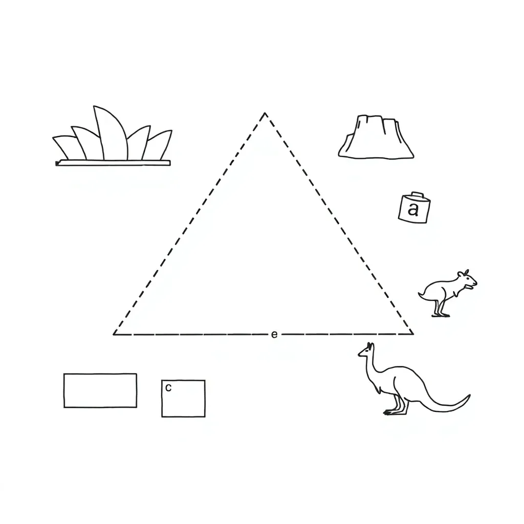 Right-angled triangle with Pythagorean theorem