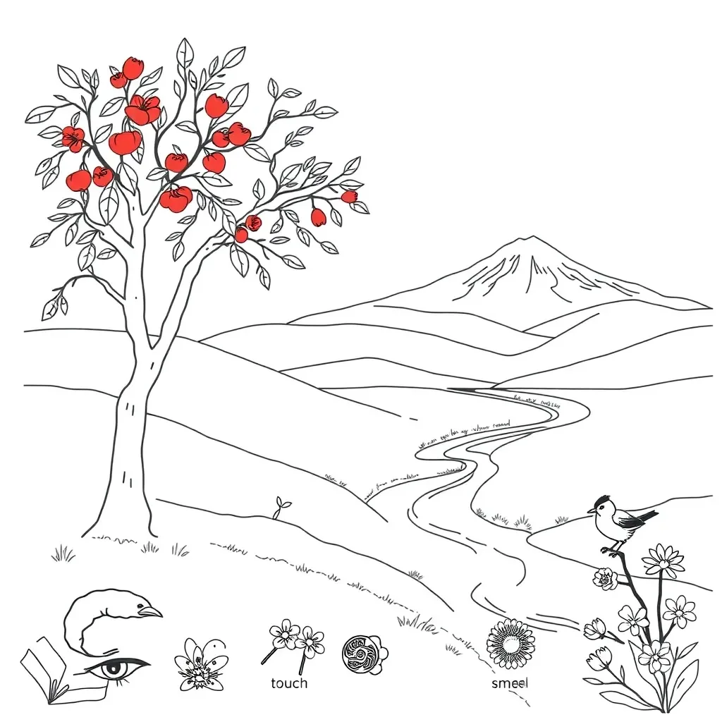 Child practicing mindfulness and grounding techniques