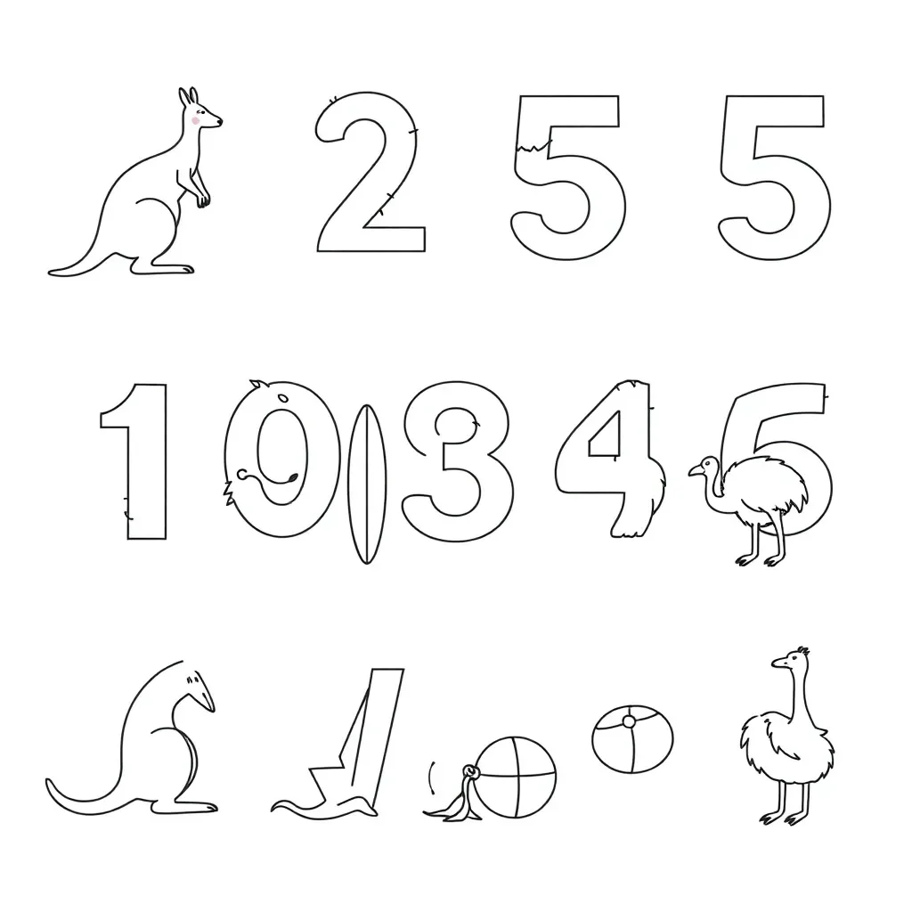 Colourful numbers and counting objects