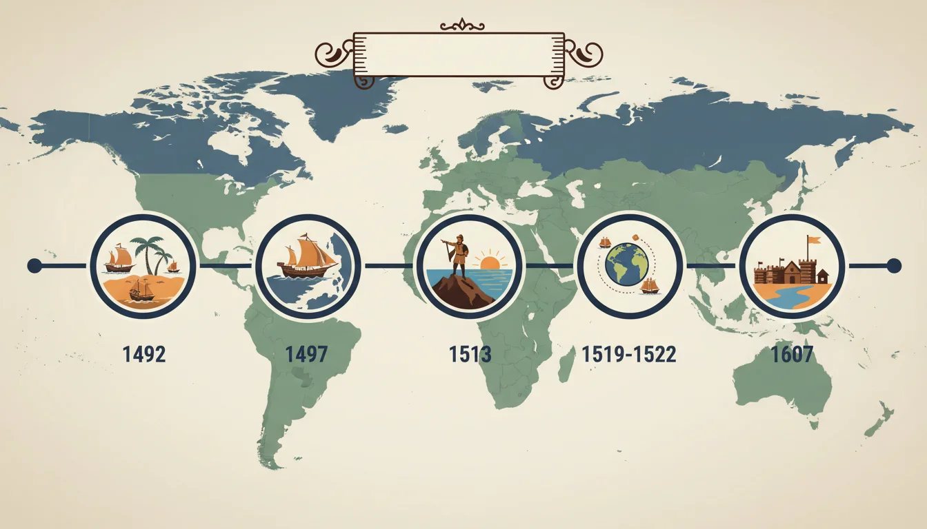Timeline of Major Explorations