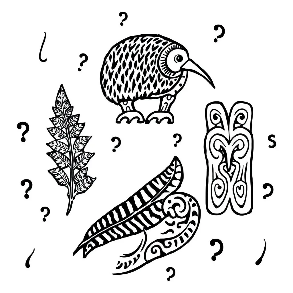 Grammar and punctuation symbols illustration