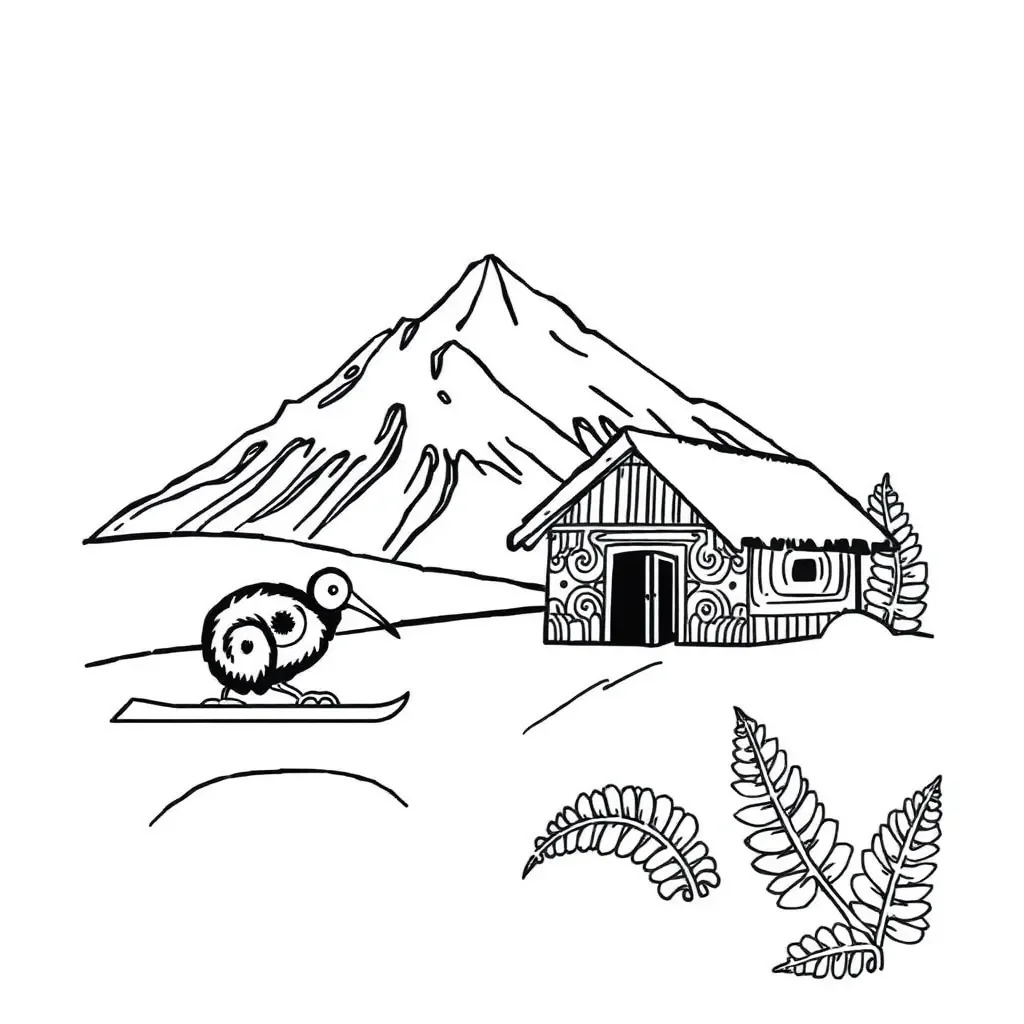 Winter Olympics sports illustration