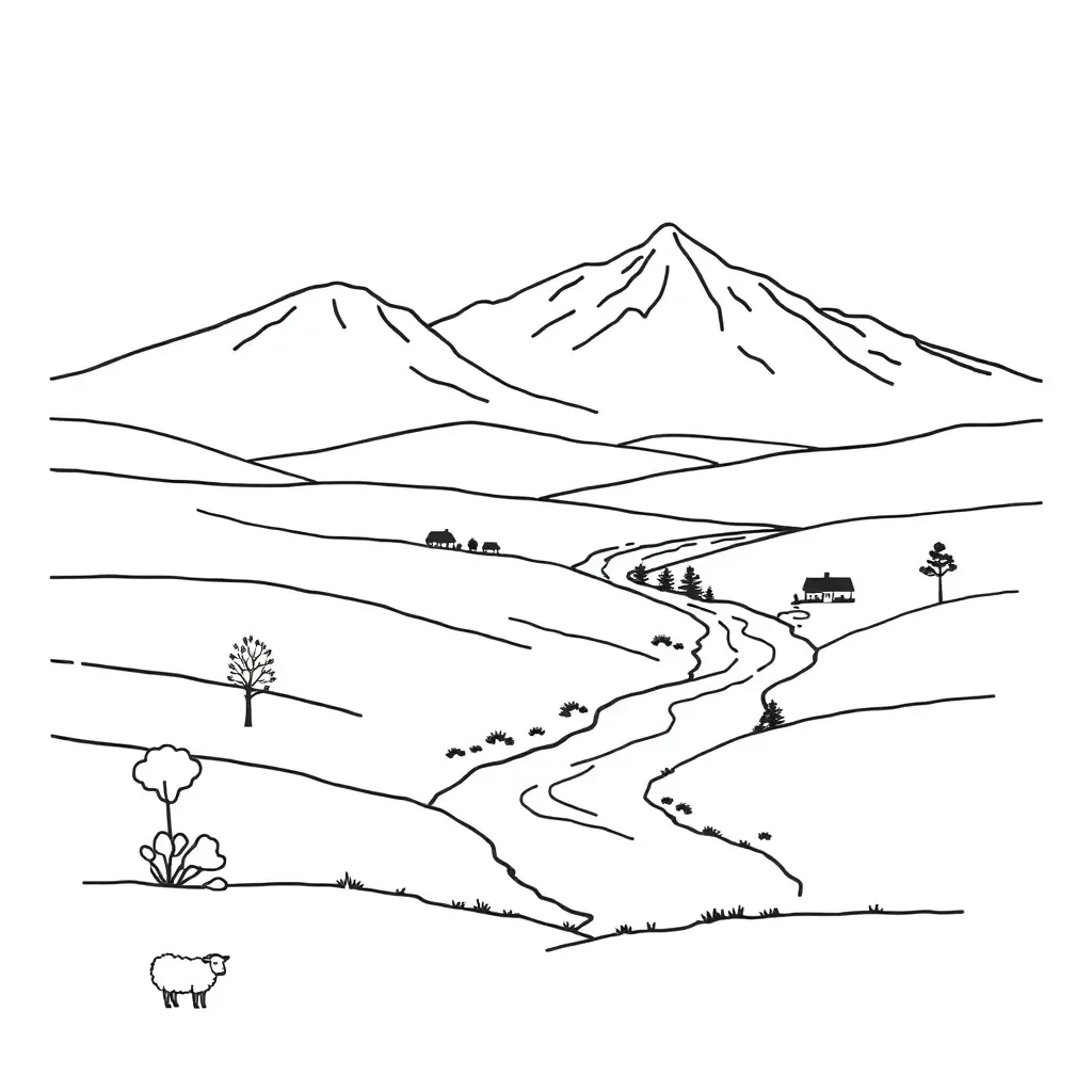 Distance formula illustration