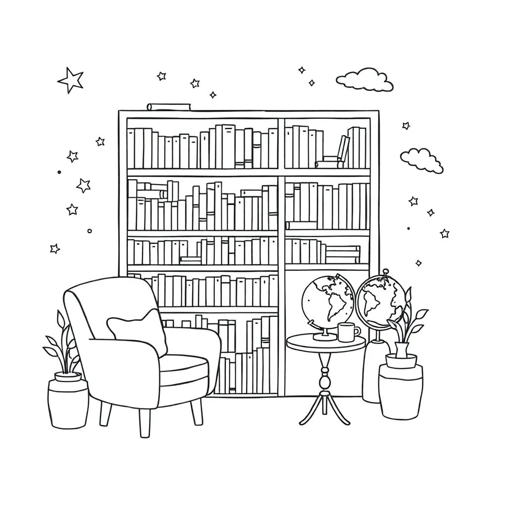 Student reading a book