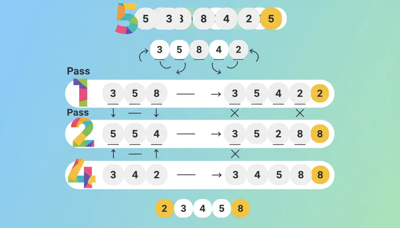 Bubble Sort Step-by-Step Process