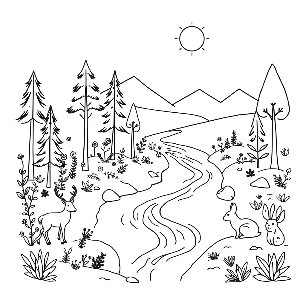 Ecosystem organization illustration