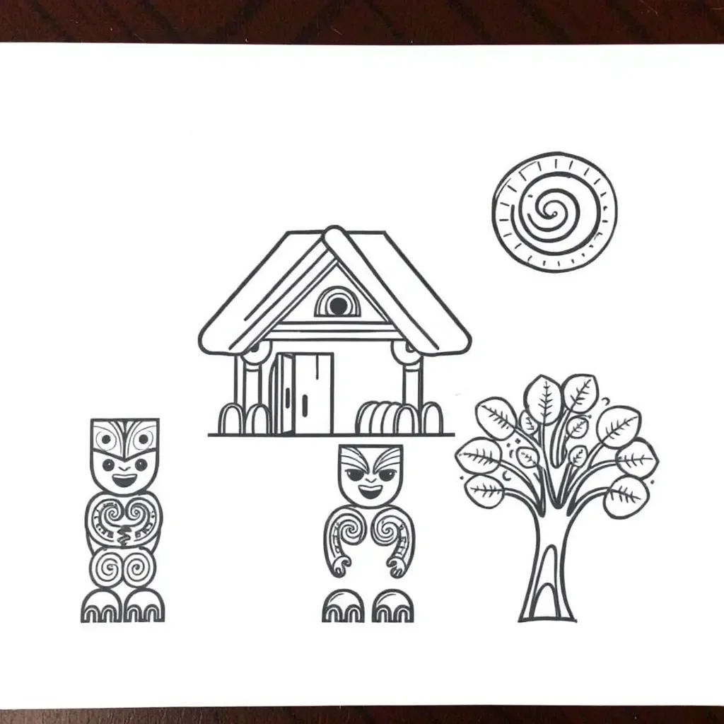 Te reo Māori vocabulary illustration