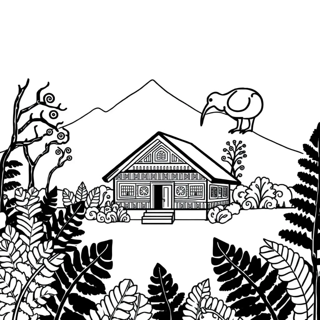 Family writing illustration