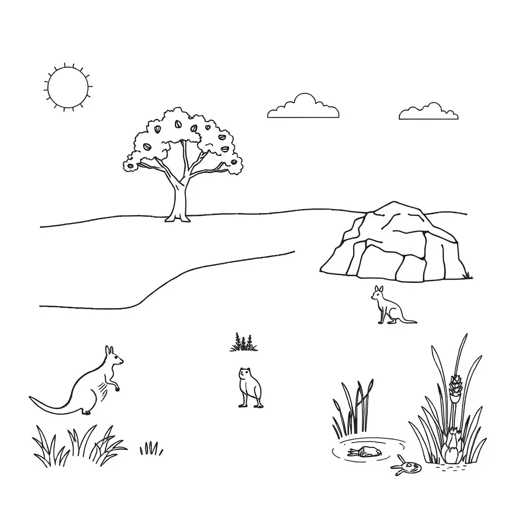 Animals in their natural habitat