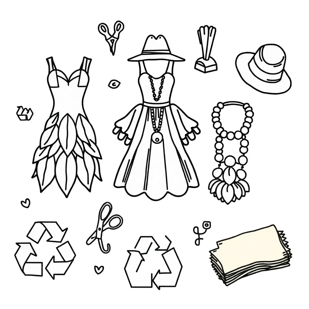 Recyclable wearable arts materials