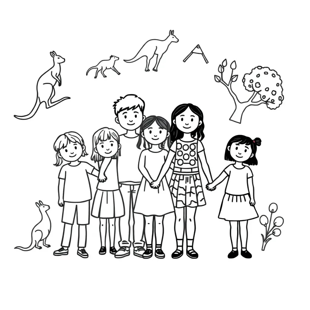 Diverse community groups illustration