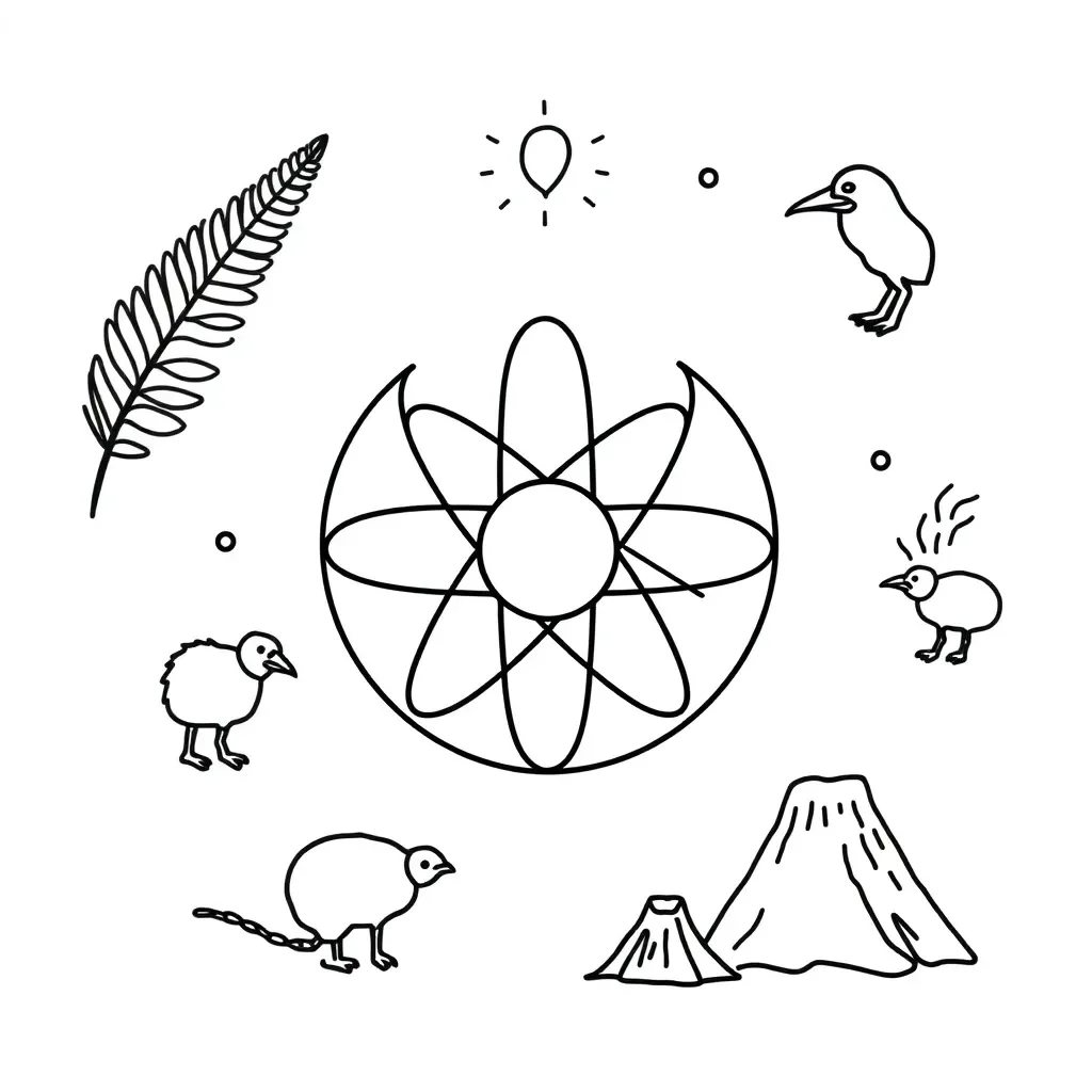 Atomic structure models illustration
