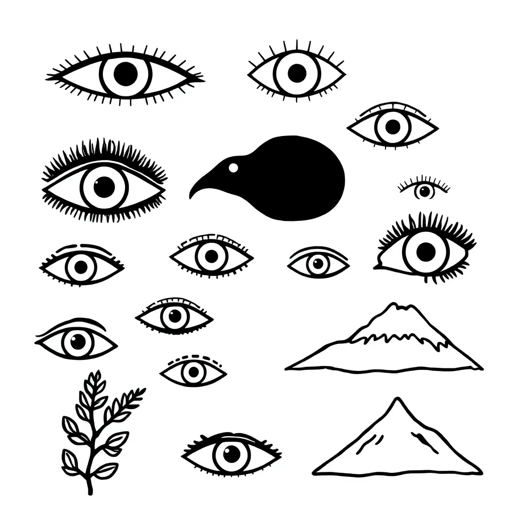 Eye colour chart showing different eye colours