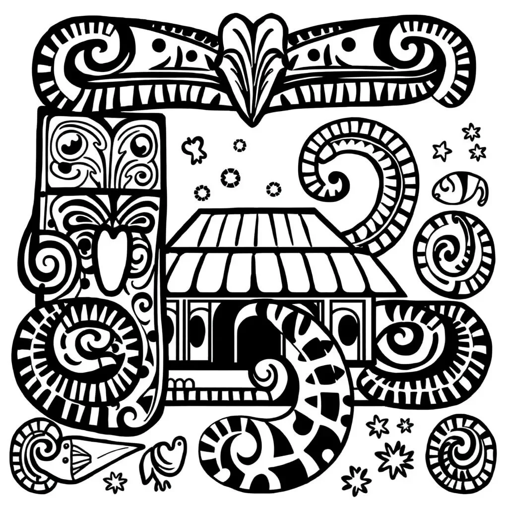 Māori numbers and place value illustration