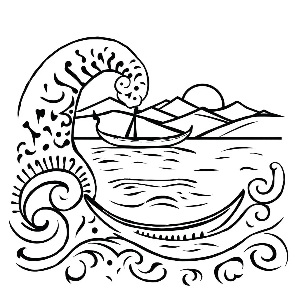 Standing wave diagram illustration