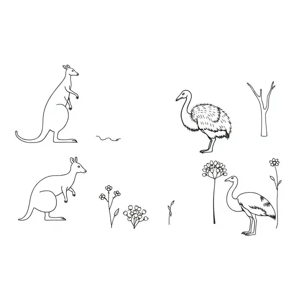 Numbers and counting objects illustration