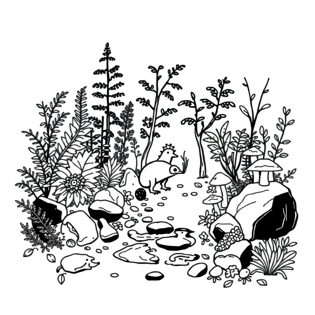 New Zealand forest floor ecosystem